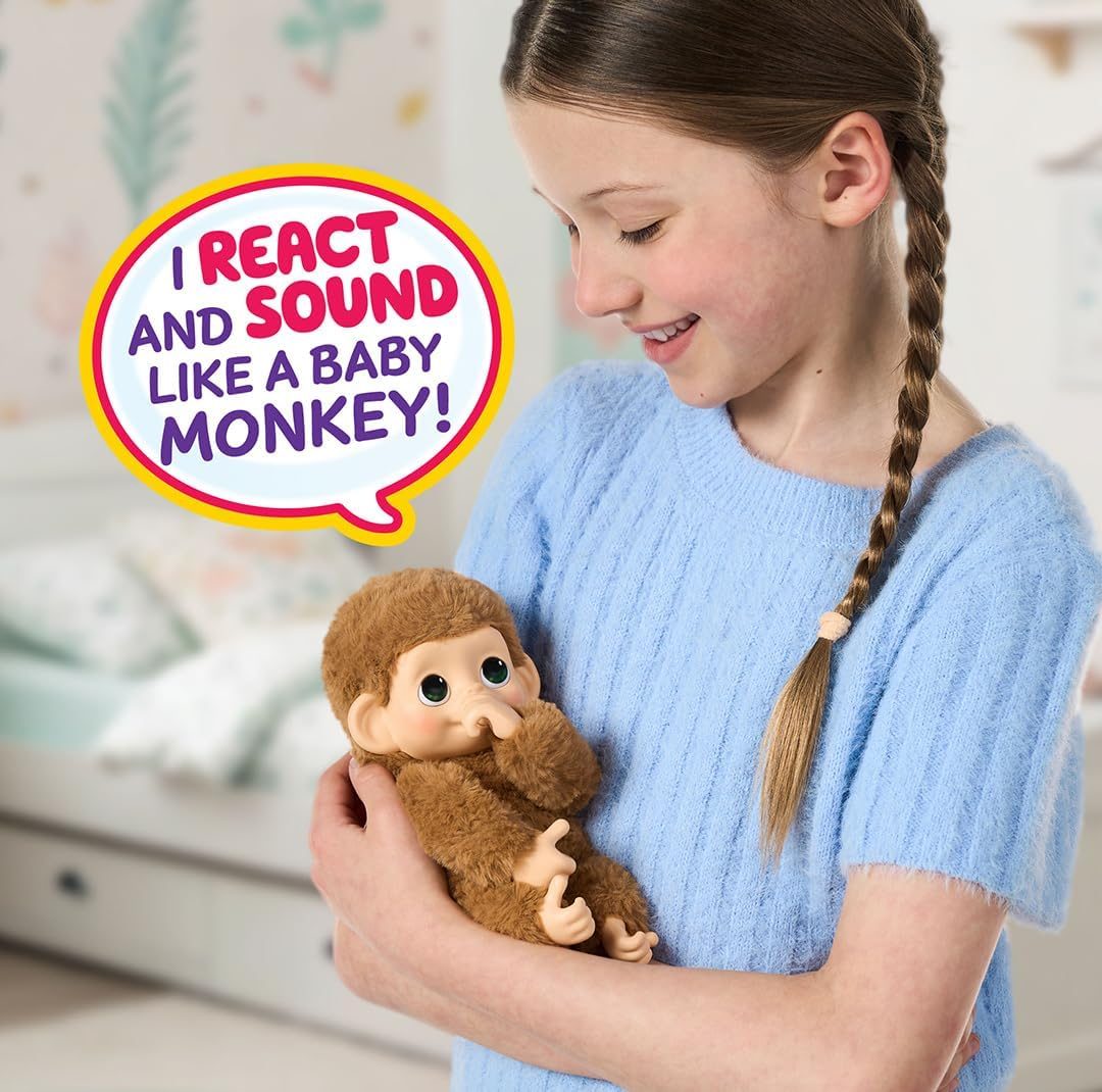 Little Live Pets My Baby Monkey Minis Pepi Peach, view 2