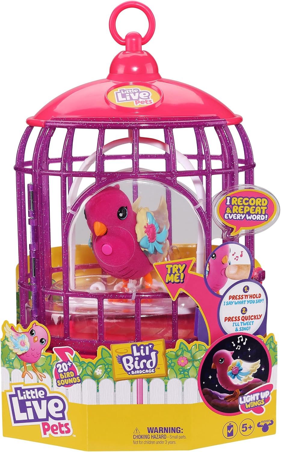 Little Live Pets Lil’ Bird & Bird Cage Tiara Twinkles, view 2