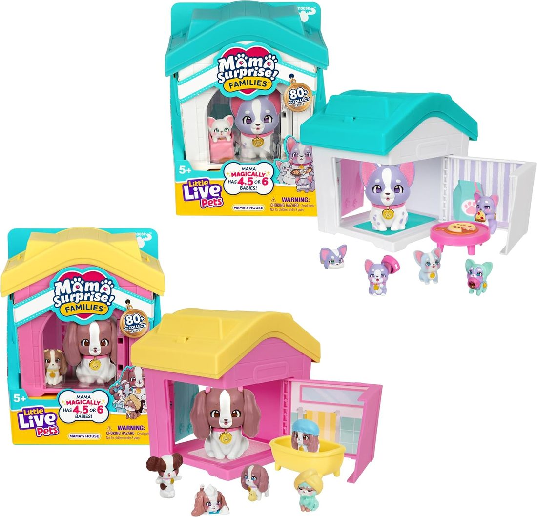 Little Live Pets Mama Surprise Families Frenchie & Spaniel 2-Pack