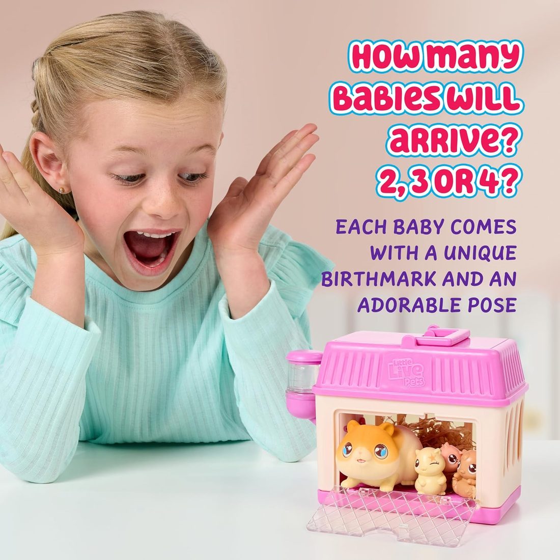 Little Live Pets Mama Surprise Minis Hamster, view 3