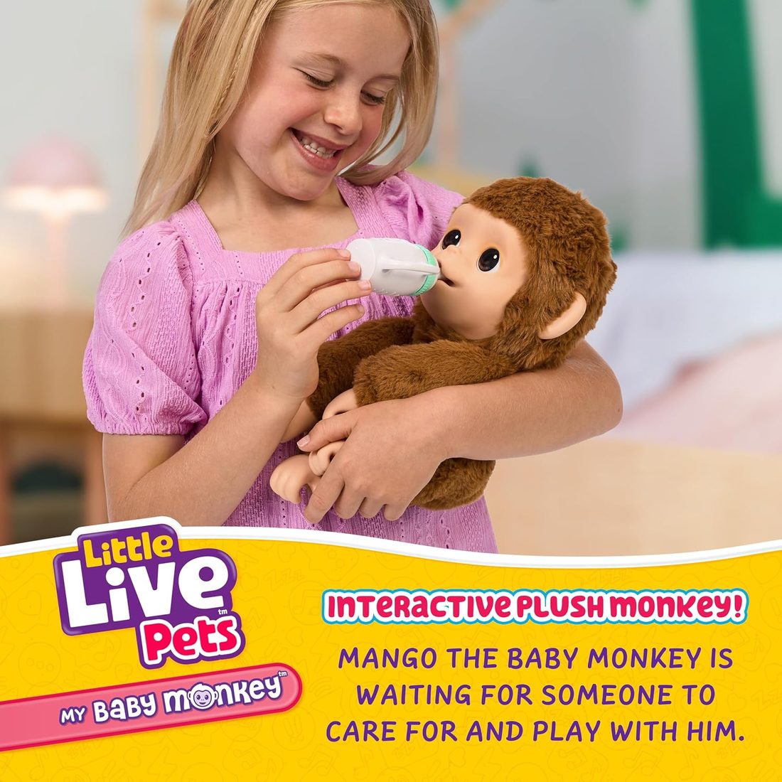 Little Live Pets My Baby Monkey Mango, view 3