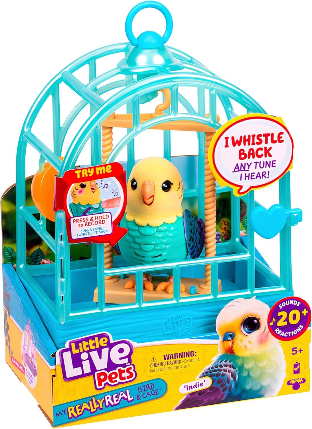 Little Live Pets My Really Real Bird & Cage Indie