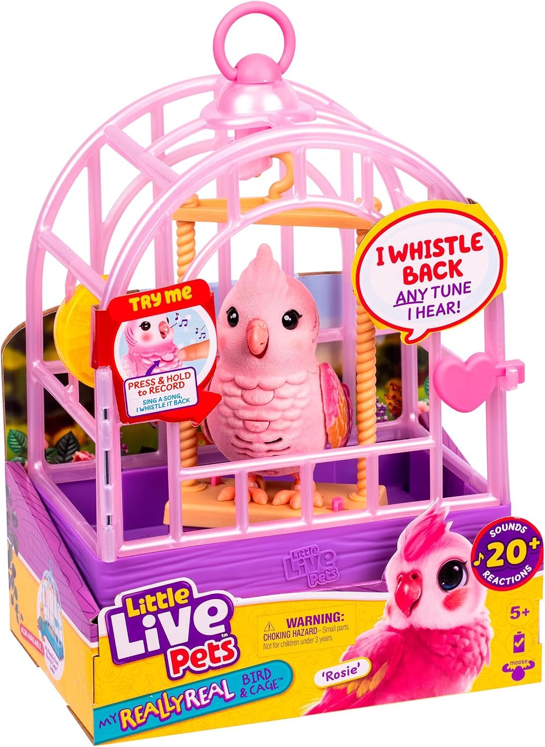 Little Live Pets My Really Real Bird & Cage Rosie